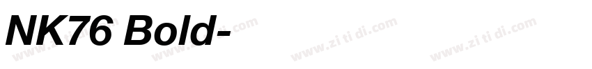 NK76 Bold字体转换